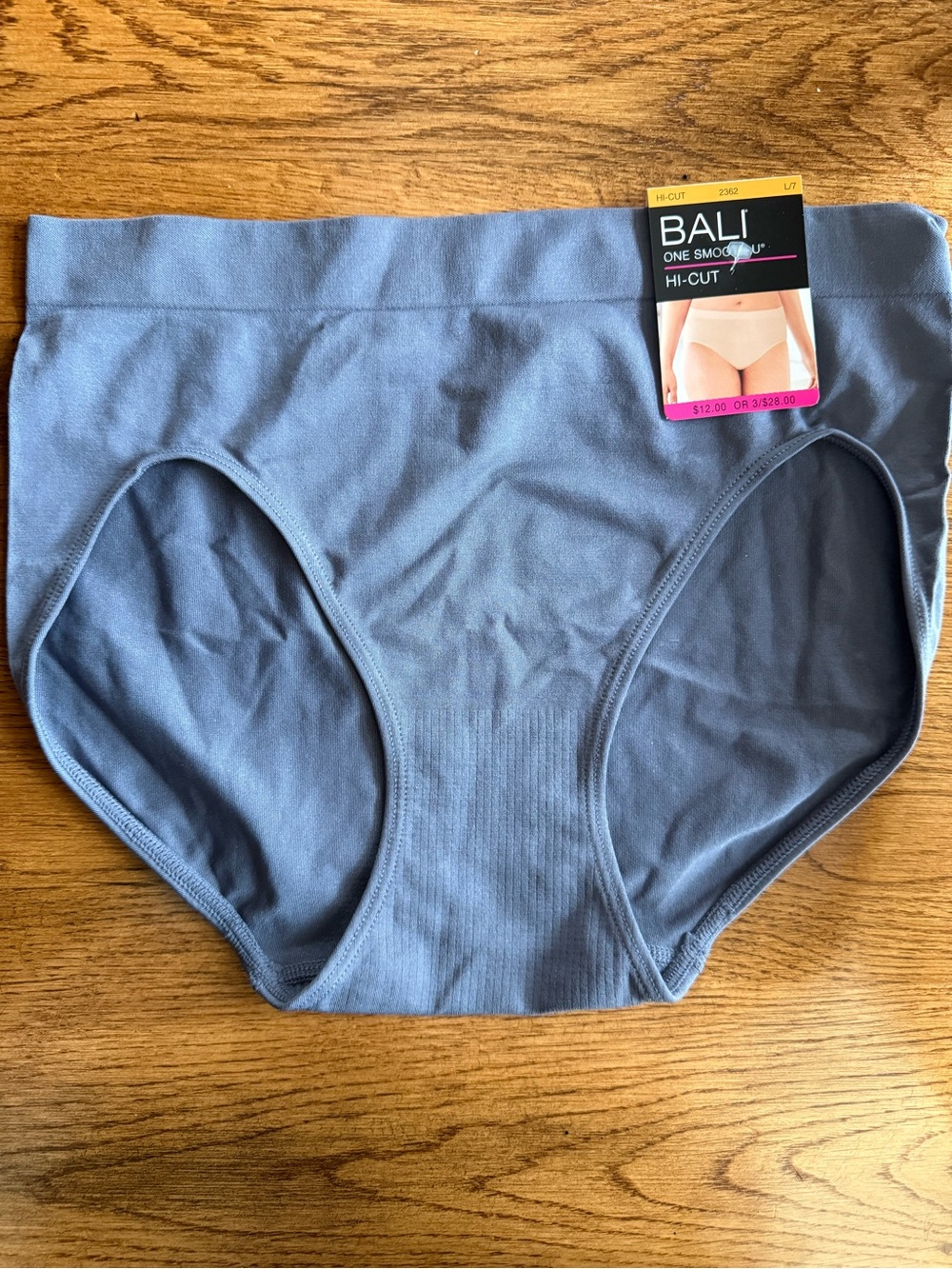 Bali One Smooth Hi-Cut Brief in Dusty Blue